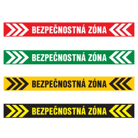 Bezpečnostná zóna – podlahová nálepka
