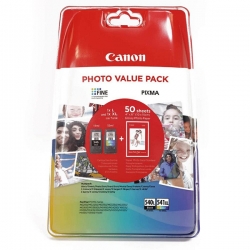 Canon PG540L + CL541XL + fotopapier originál 11ml+15ml