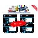 HP no.72 CMYGPb C9370-4A originál 130ml